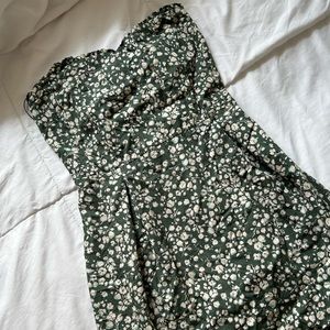 Strapless mini dress